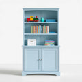 Bücherregal, aus Holz, Farbe: hellblau