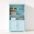 Bücherregal, aus Holz, Farbe: hellblau