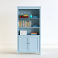 Bücherregal, aus Holz, Farbe: hellblau