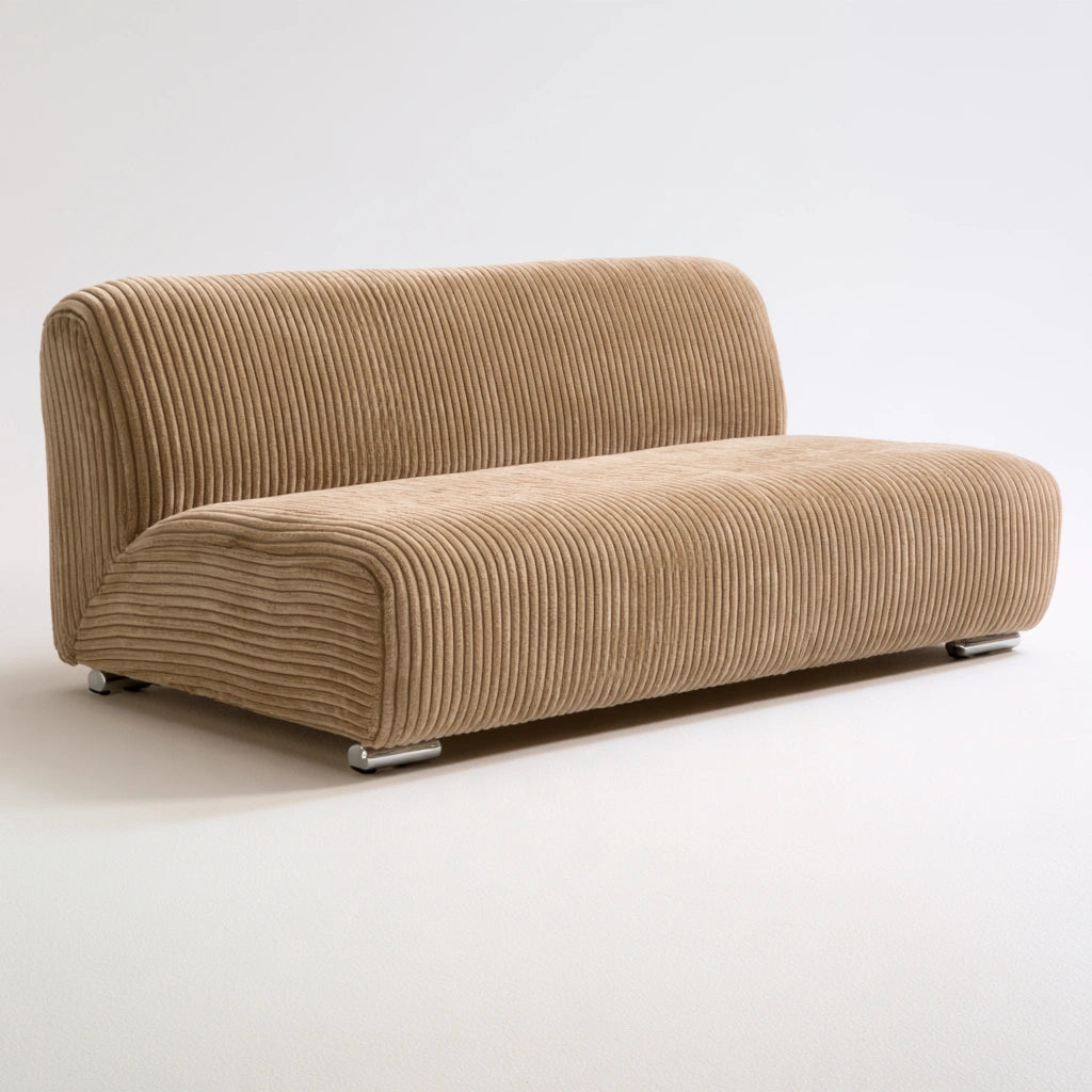 Schutzbezug für Sofa, mit klarer Formgebung, Farbe: hellbraun