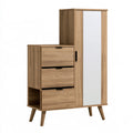 Schuhschrank, aus Holz, Farbe: hellbraun