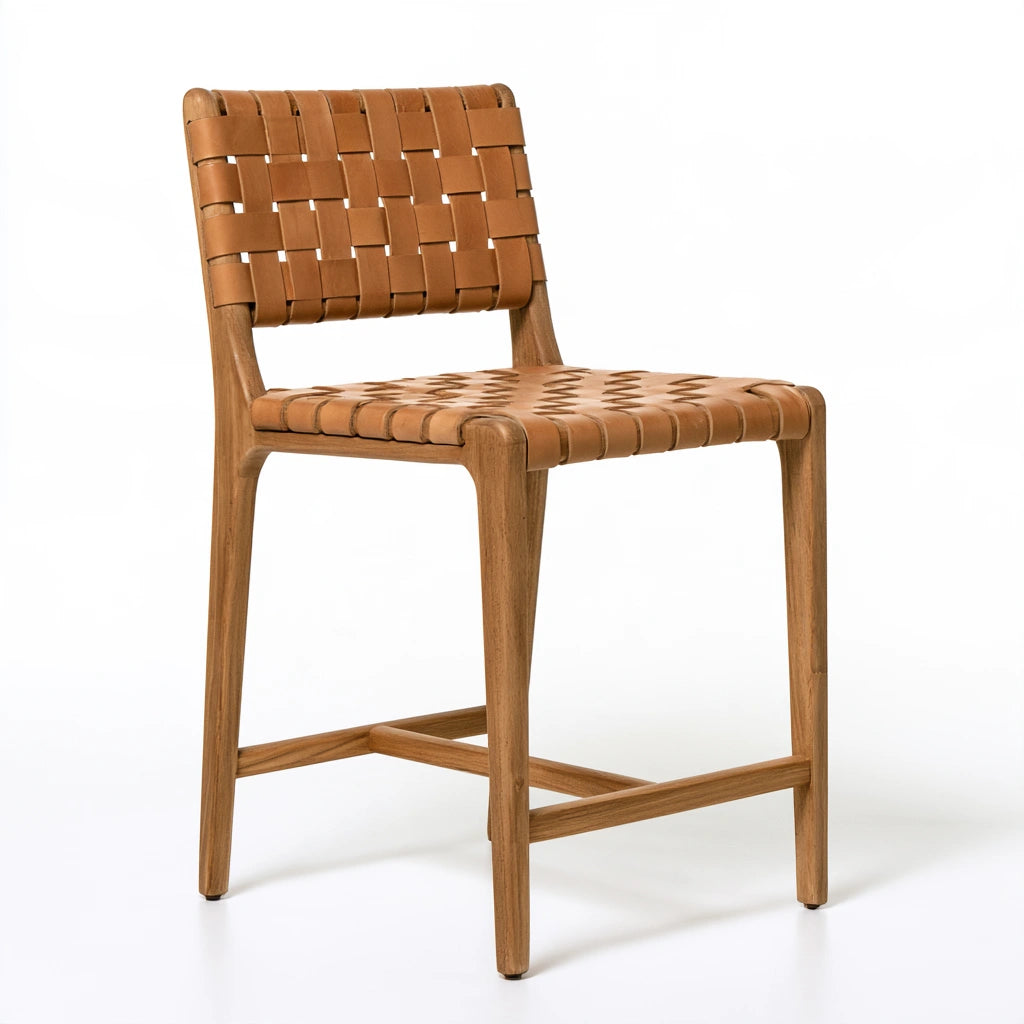 Barhocker, aus Holz, Farbe: hellbraun